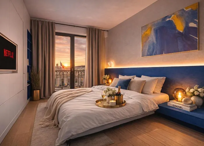 Appartamento Stylish 2br With Skyline View On Calea Victoriei Bucarest