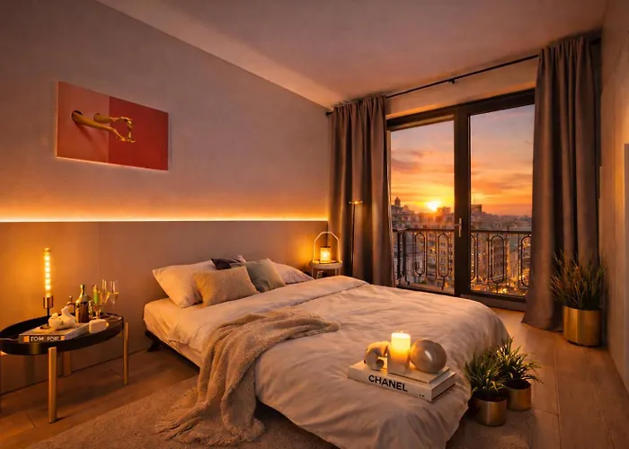 Lägenhet Stylish 2Br Apartment With Skyline View On Calea Victoriei Bukarest