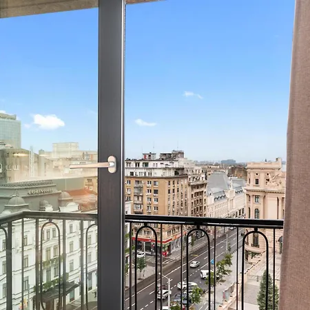2br With Balcony & Skyline View - Calea Victoriei 아파트 부쿠레슈티
